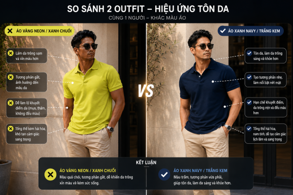 Da ngăm mặc màu gì và những màu nên hạn chế