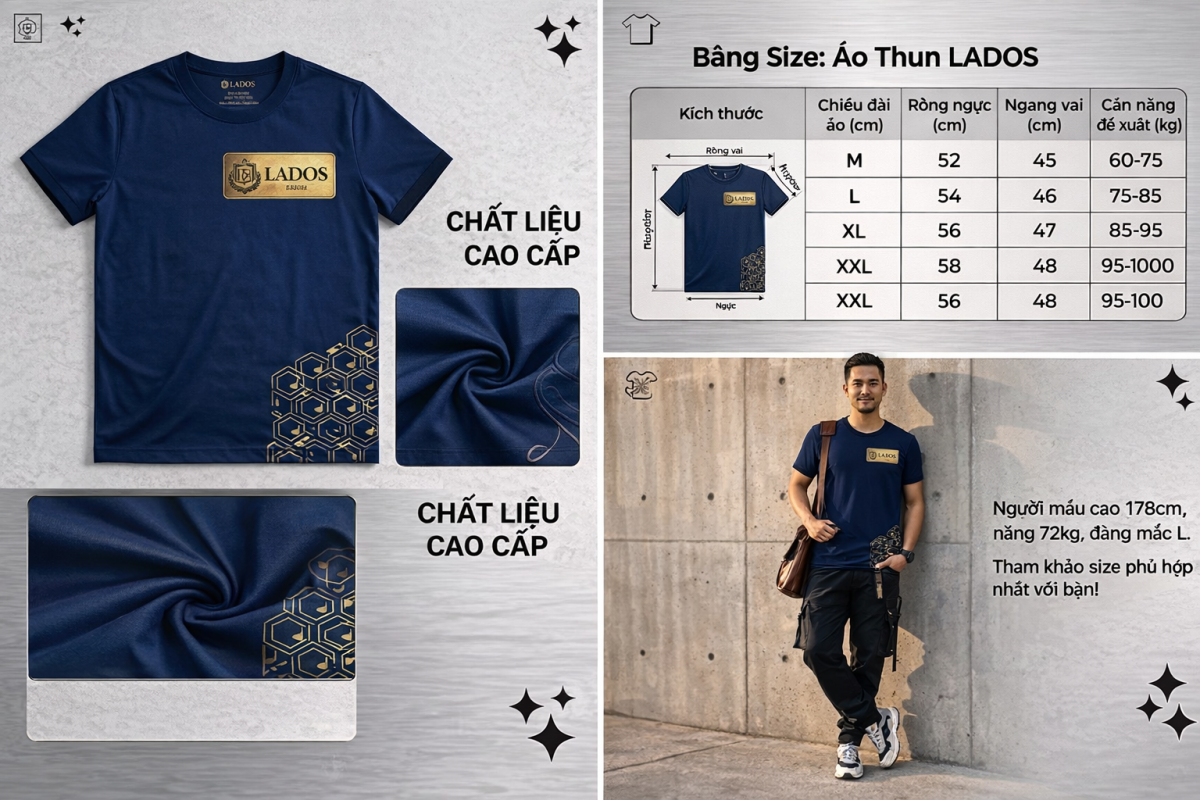 áo phông lados cao cấp
