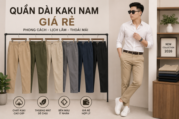 Các mẫu quần kaki nam đẹp