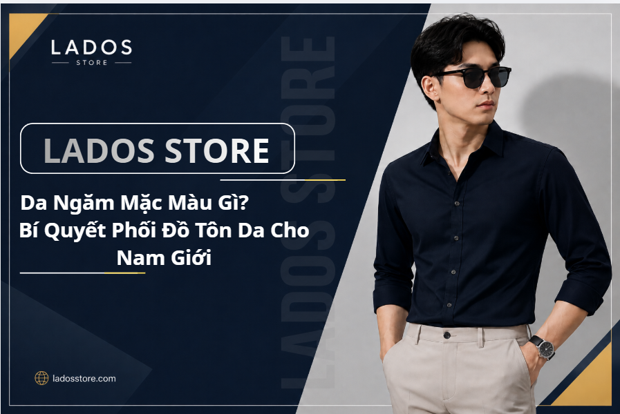 Da ngăm mặc màu gì, bí quyết phối tôn da cho nam giới