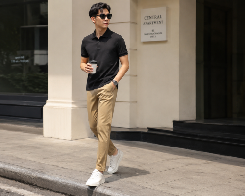 Nam mặc quần kaki hiện đại