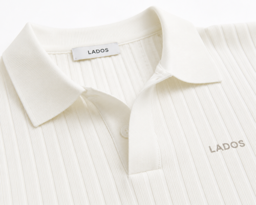 Polo trắng trơn LADOS tối giản dễ phối đồ 