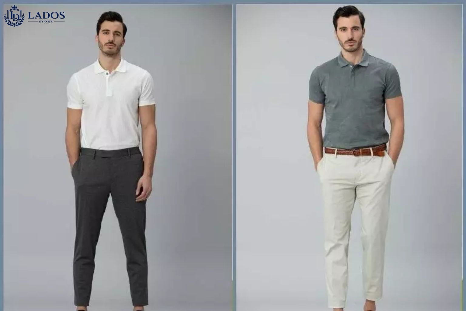Cách phối đồ nam mùa hè với áo polo và quần kaki
