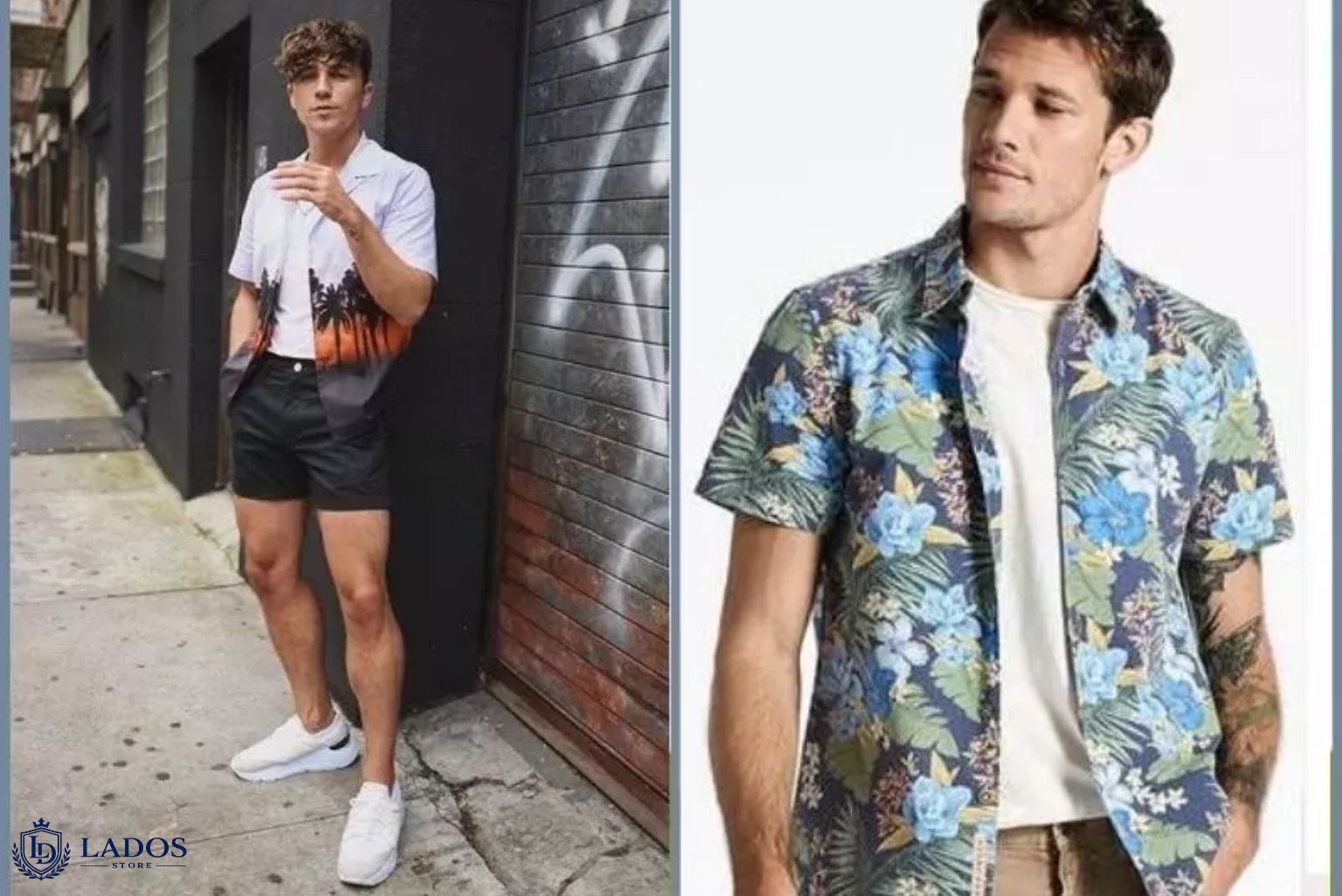 Cách phối đồ nam mùa hè với sơ mi, quần jean và sneaker