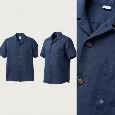 Áo Sơ Mi Nam Linen Tay Ngắn